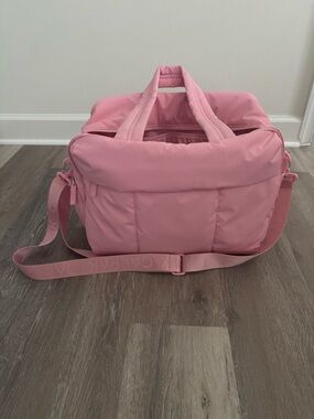 Calpak Pink Quilted Travel Carryall